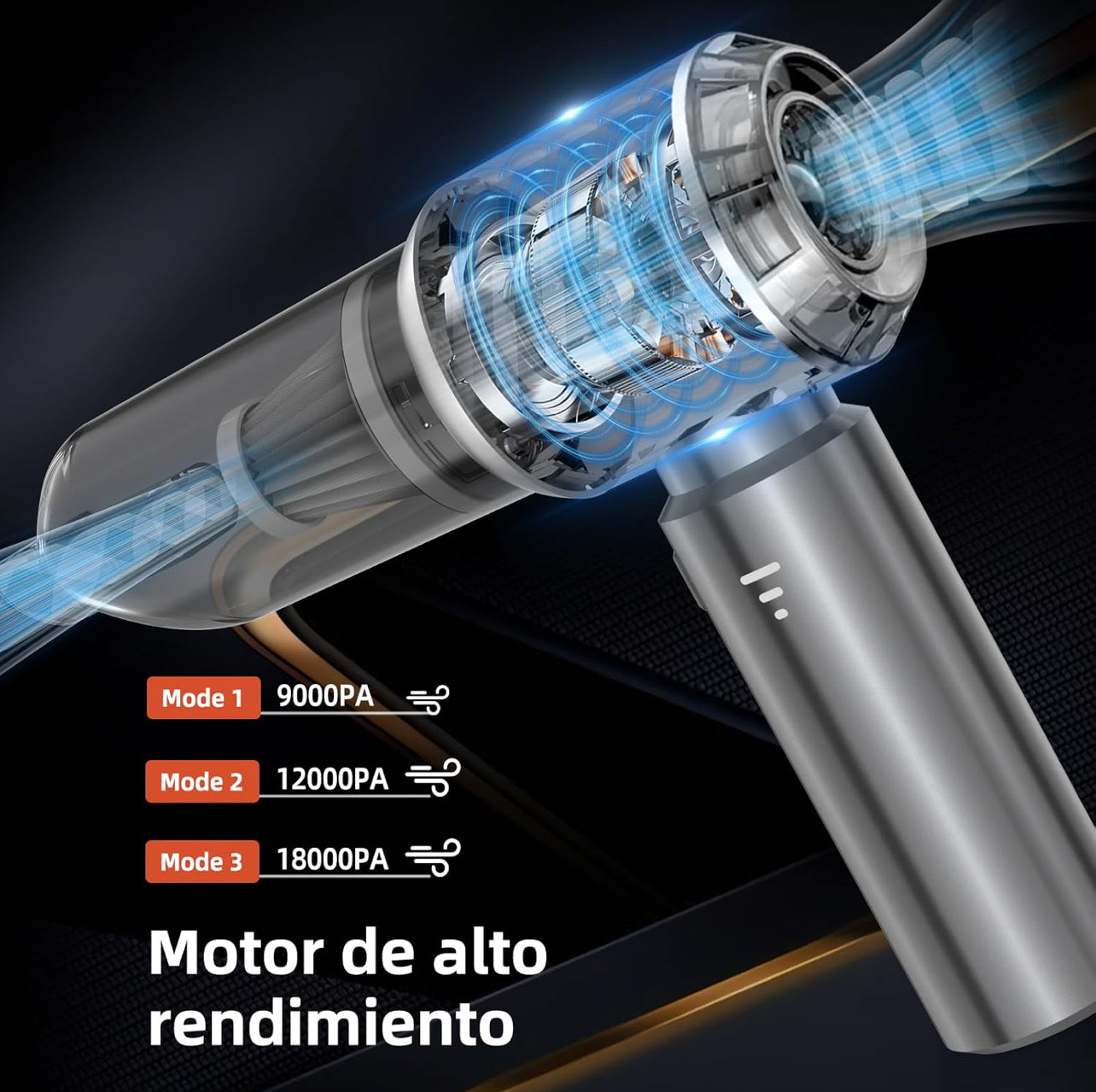 UltraClean - Aspirador potente 6 en 1 + 2 FILTROS GRATIS