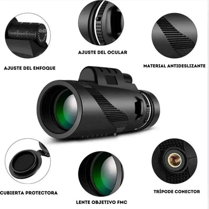 VISIONARIO™ - Telescopio/Objetivo Portátil con Visión Nocturna
